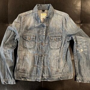 J. Crew Distressed Jean Jacket